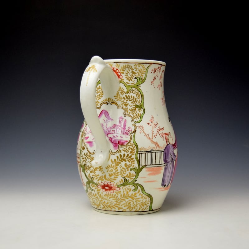 Lowestoft Chinese Boy Pattern Coffee pot c1780-85 (6)