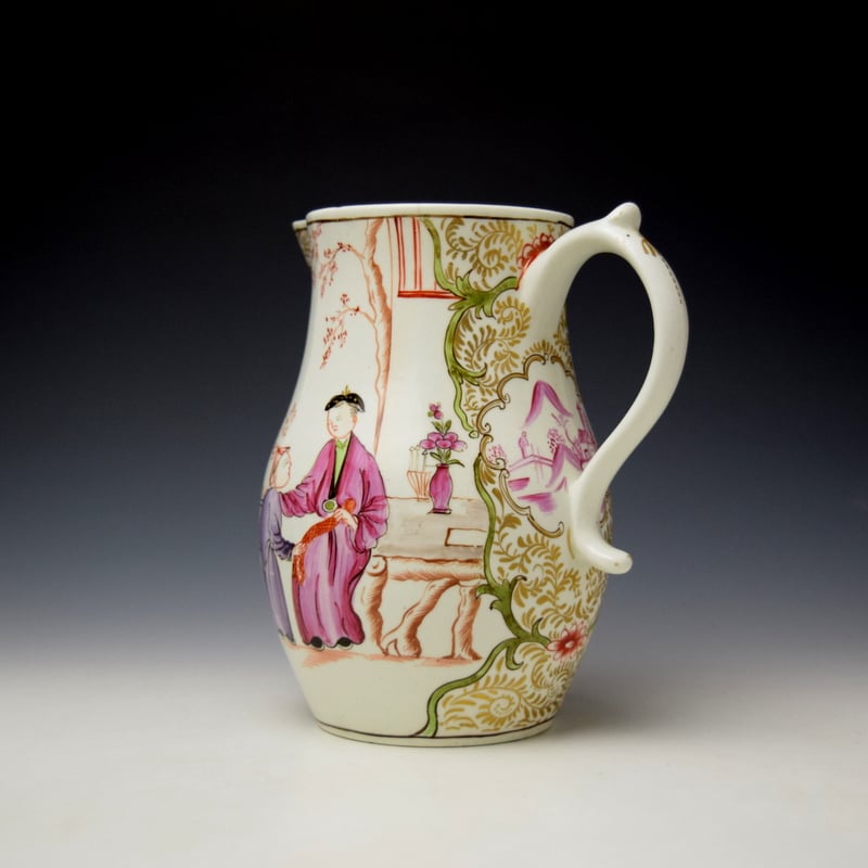 Lowestoft Chinese Boy Pattern Coffee pot c1780-85 (7)
