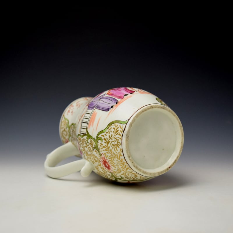 Lowestoft Chinese Boy Pattern Coffee pot c1780-85 (9)