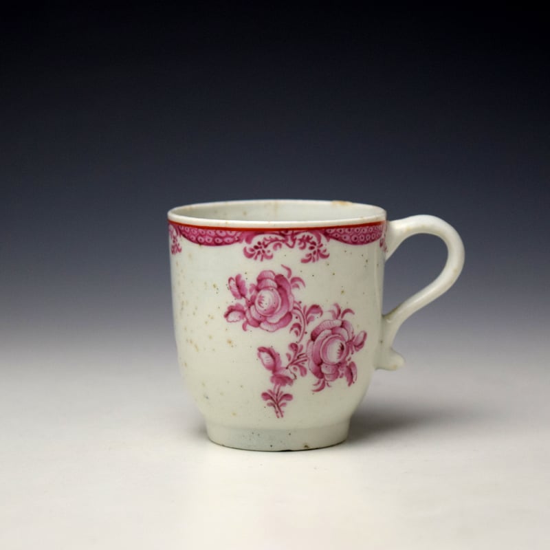Very Rare Chinese Floral Pattern Coffee Cup c1770-75