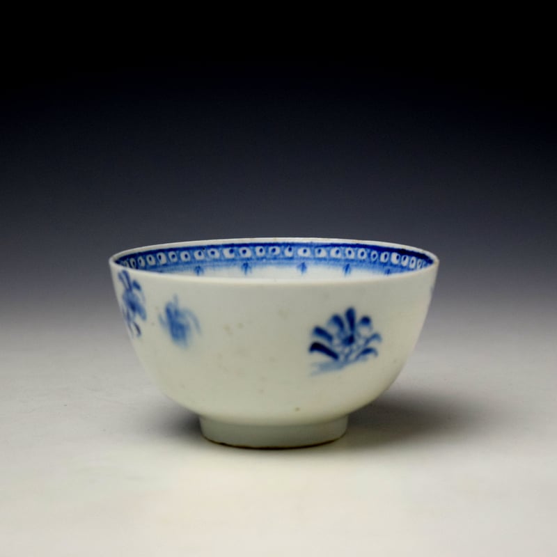 Lowestoft Cotton Tree and Fence Pattern Teabowl and Saucer c1780-85 (4)