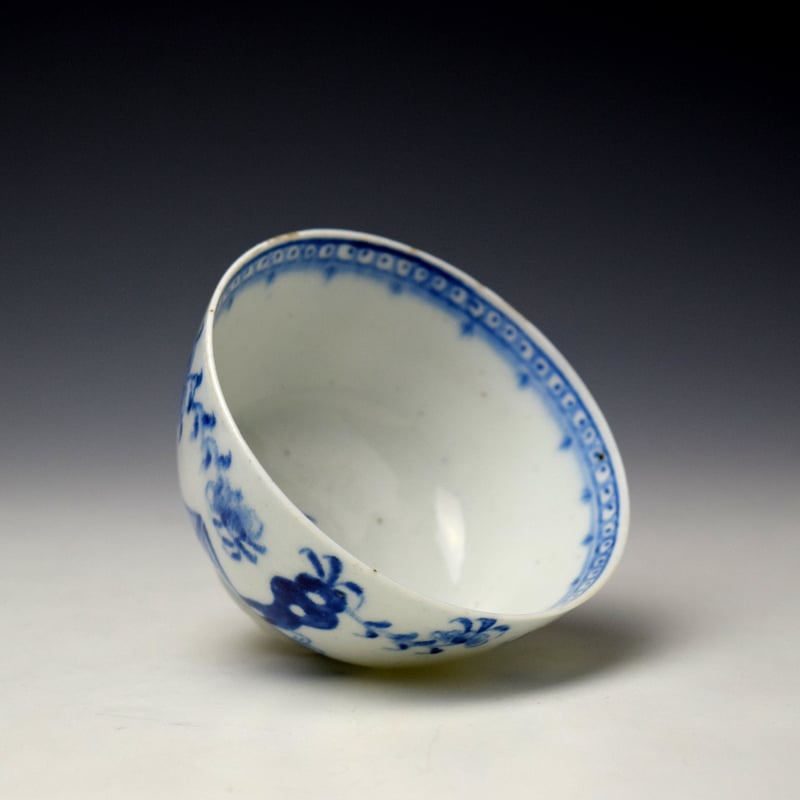 Lowestoft Cotton Tree and Fence Pattern Teabowl and Saucer c1780-85 (6)