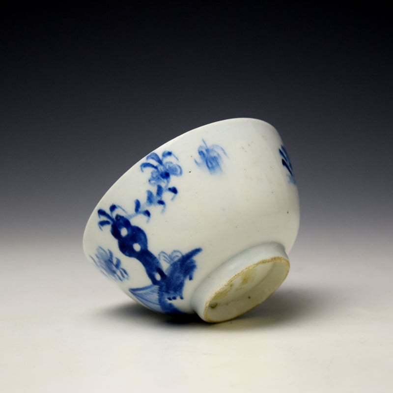 Lowestoft Cotton Tree and Fence Pattern Teabowl and Saucer c1780-85 (7)