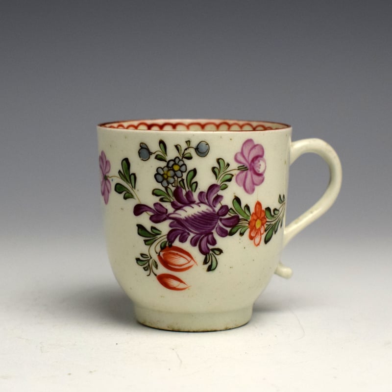 Tulip Painter "Lemmon Flower" Pattern Coffee Cup c1770-80