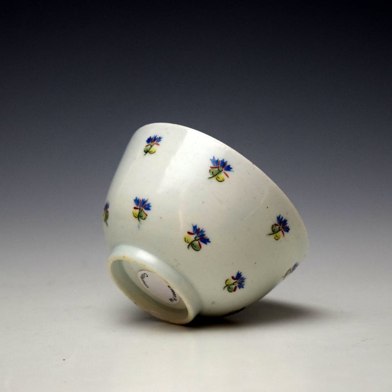 Lowestoft Dated Corn Sprigs Pattern Teabowl and Saucer 1796 (6)