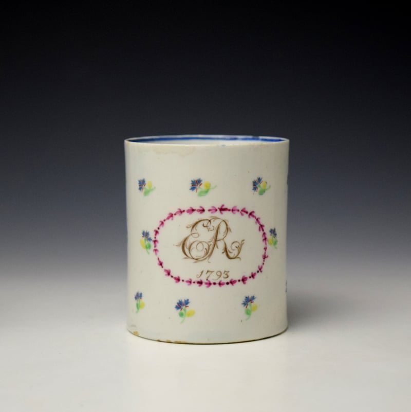 Very Rare Cornflower Sprays Pattern E R 1793 Small Mug