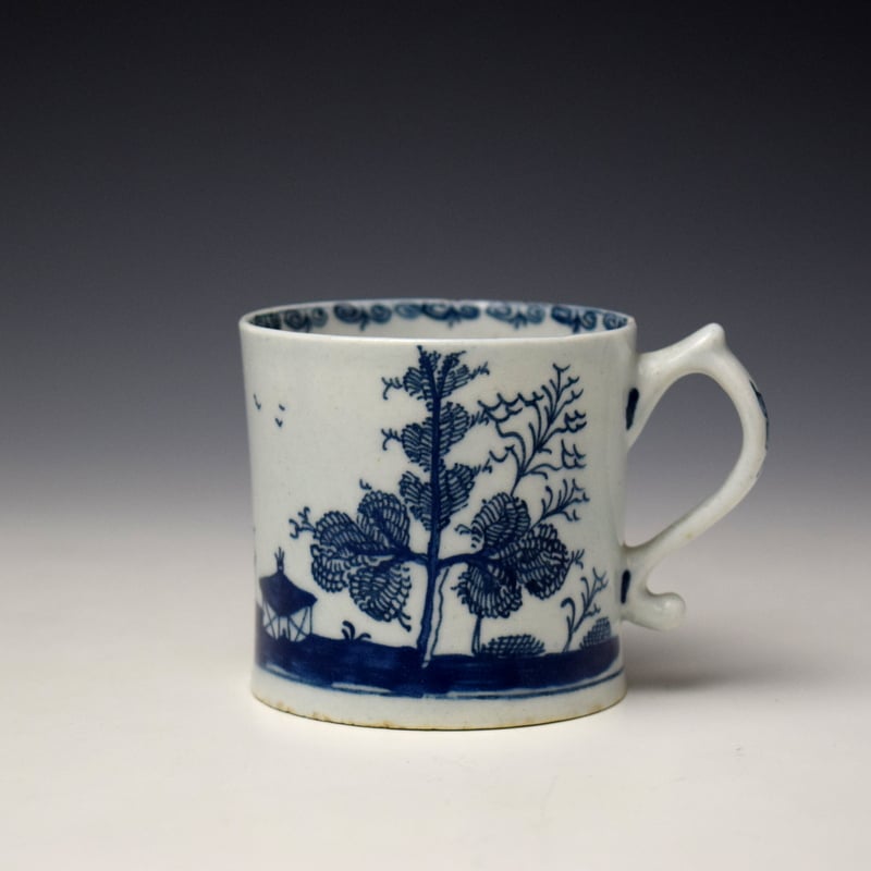 Rare Elizabeth Johnson Pattern Coffee Can c1765-68 Robert Woodthorpe Browne Collection