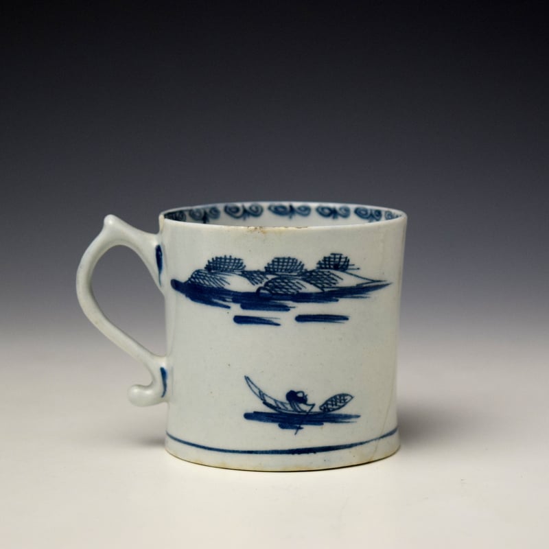 Lowestoft Elizabeth Johnson Pattern Coffee Can c1765-68 (3)