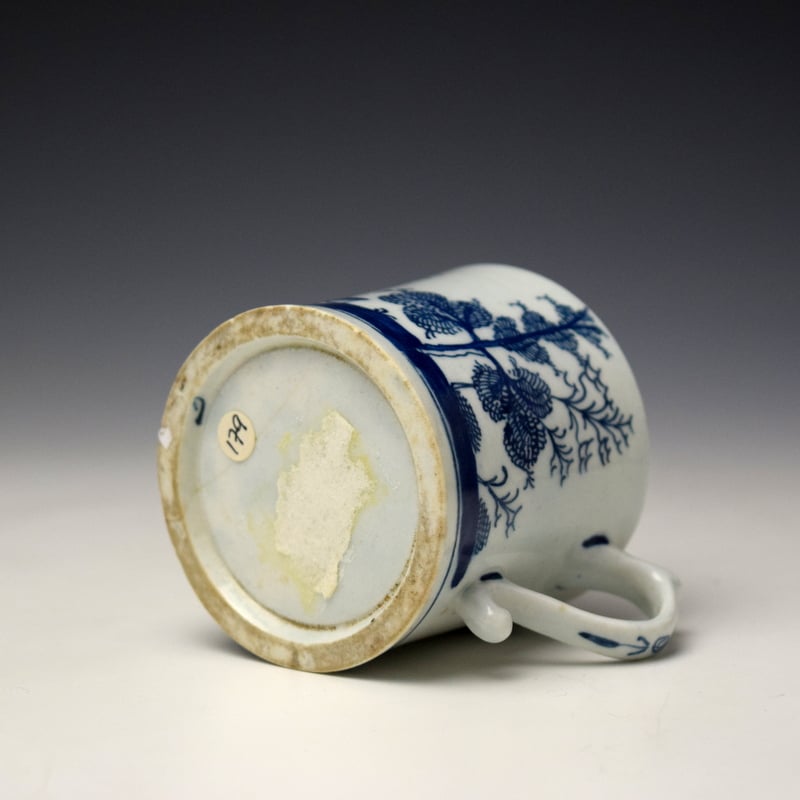 Lowestoft Elizabeth Johnson Pattern Coffee Can c1765-68 (7)