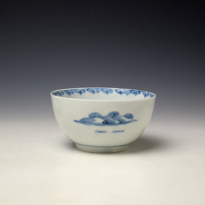 Lowestoft Elizabeth Johnson Pattern Large Teabowl c1765-68 (3)