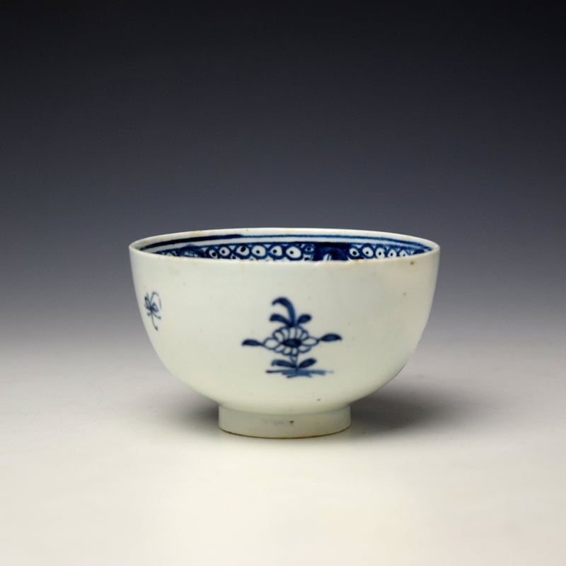 Lowestoft Fence Cotton Tree and Holed Rock Pattern Trio c1780-85 (10)