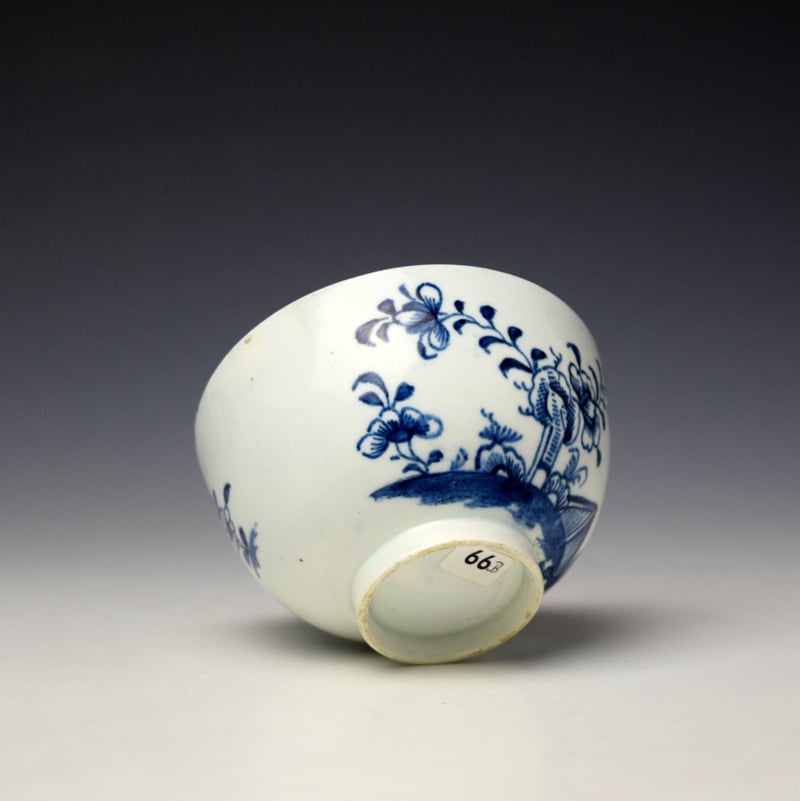 Lowestoft Fence Cotton Tree and Holed Rock Pattern Trio c1780-85 (12)