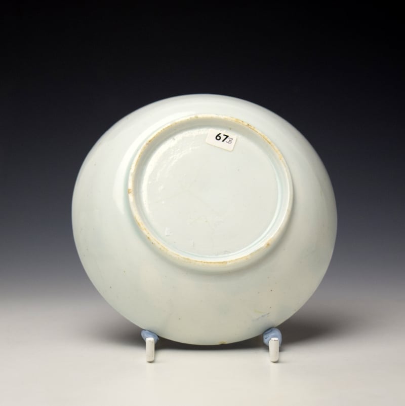 Lowestoft Fence Cotton Tree and Holed Rock Pattern Trio c1780-85 (15)