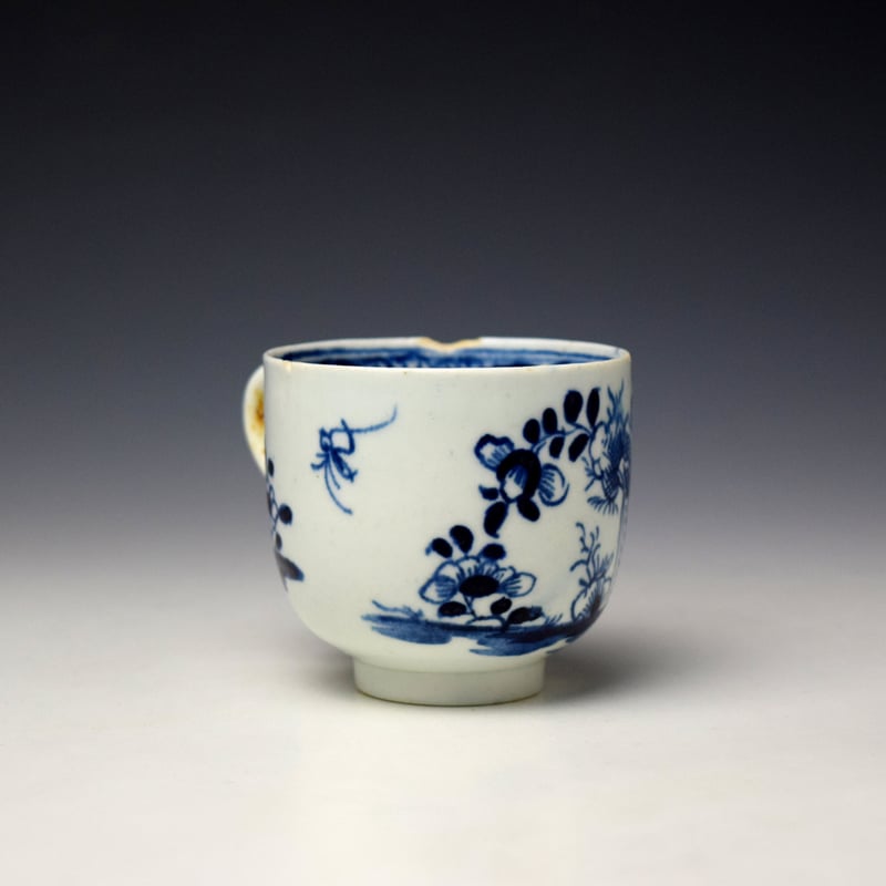 Lowestoft Fence Cotton Tree and Holed Rock Pattern Trio c1780-85 (4)