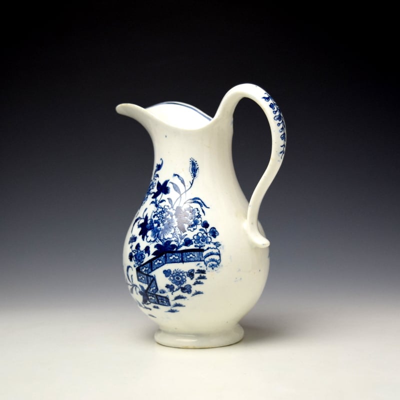 Lowestoft Fence Pattern Ewer c1770-80 (6)