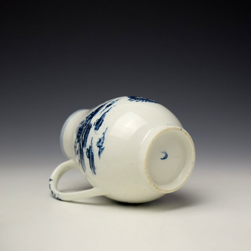 Lowestoft Fence Pattern Milk Jug and Cover c1770-75 (7)