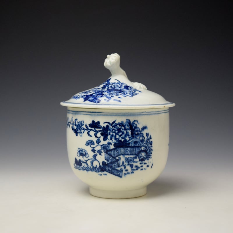 Fence Pattern Sucrier and Cover c1770-75