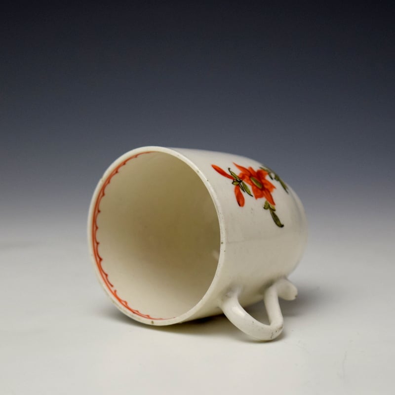 Lowestoft Floral Pattern Coffee Cup c1768-70 (5)