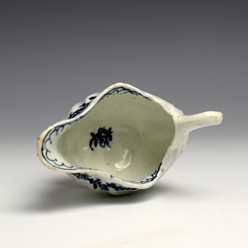 Lowestoft Floral Pattern Dolphin Ewer c1780 (5)