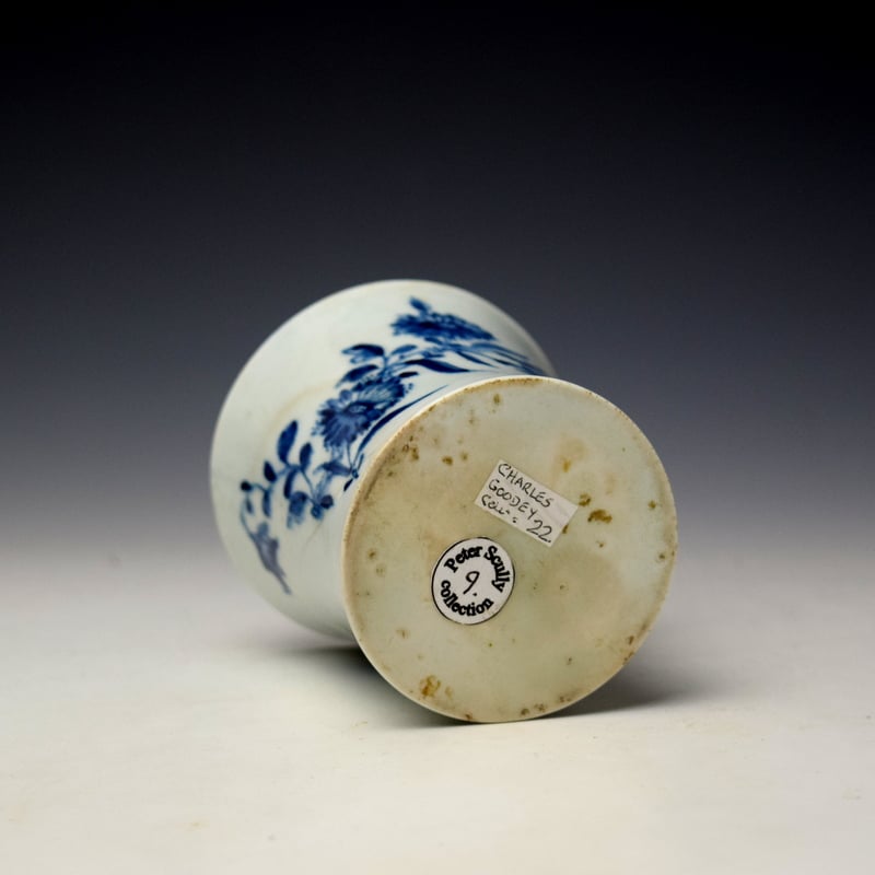Lowestoft Floral Pattern Pounce Pot c1765-68 (5)