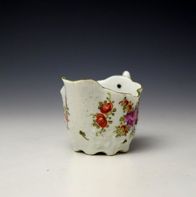 Lowestoft Floral Sprays Pattern Low Chelsea Ewer c1780-85 (2)
