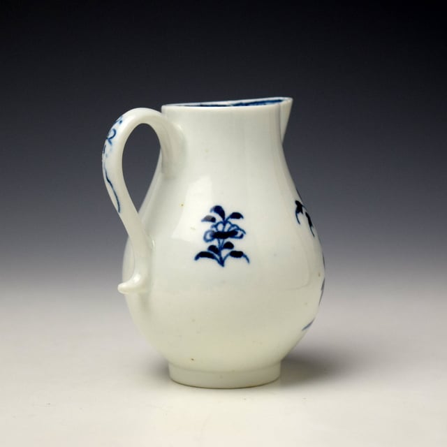 Lowestoft Flowering Root Pattern Sparrow Beak Jug c1775-80 (3)