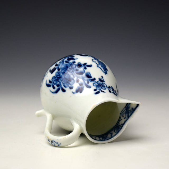 Lowestoft Flowering Root Pattern Sparrow Beak Jug c1775-80 (4)