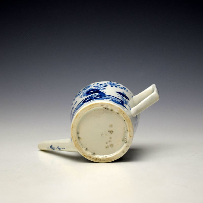 Lowestoft Flowering Root and Fence Pattern Childs Feeding Cup c1768-72 (9)