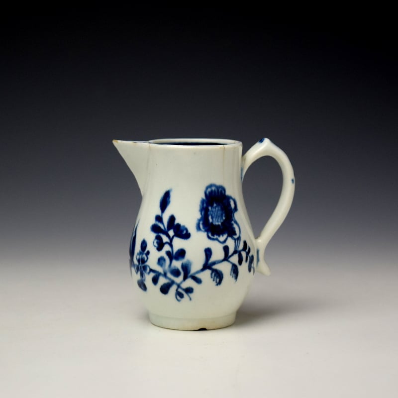 Flowering Vine Pattern Sparrow Beak Jug c1768-70