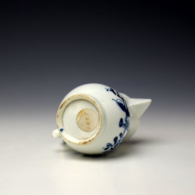 Lowestoft Flowering Vine Pattern Sparrow Beak Jug c1770-72 (8)