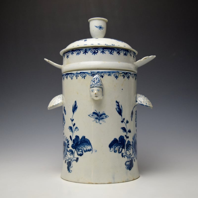 Lowestoft Food Warmer c1765-70 (3)