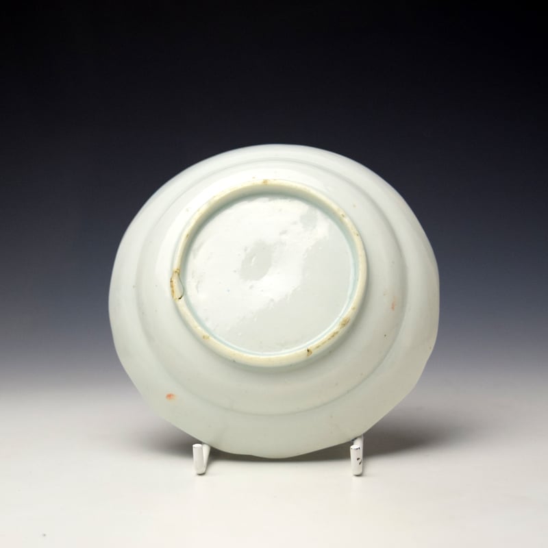 Lowestoft Gilded Border Teabowl and Saucer c1790-1800 (8)
