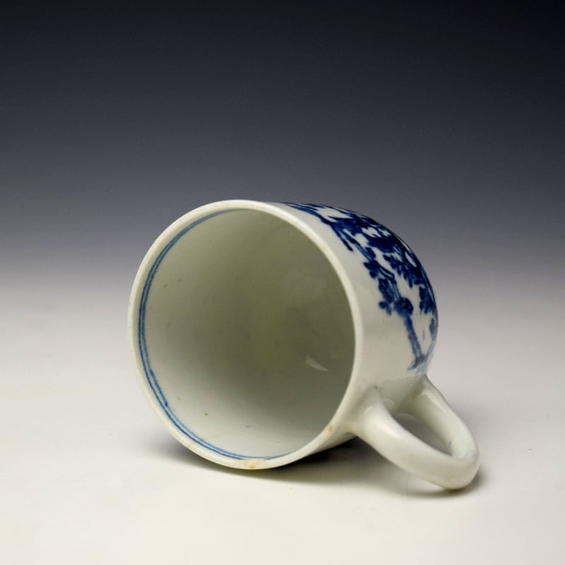Lowestoft Good Cross Chapel Pattern Coffee Cup c1770-80 (5)