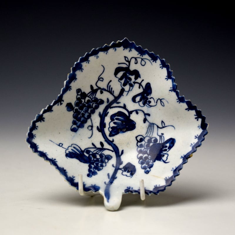 Grapevine Pattern Pickle Dish c1768-75
