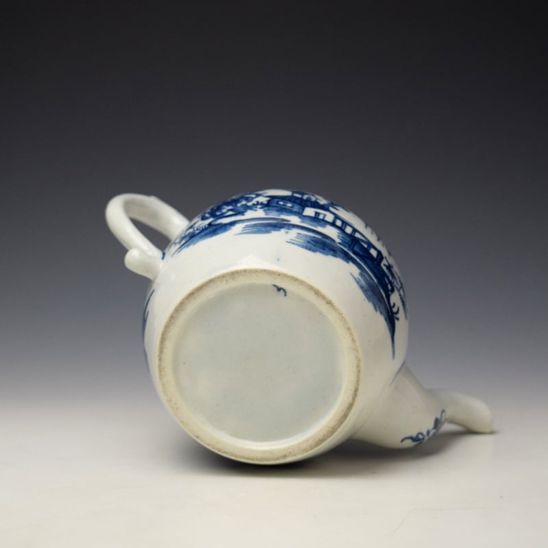 Lowestoft House Willow Fence Pattern Teabowl and Saucer c1762-65 (8)