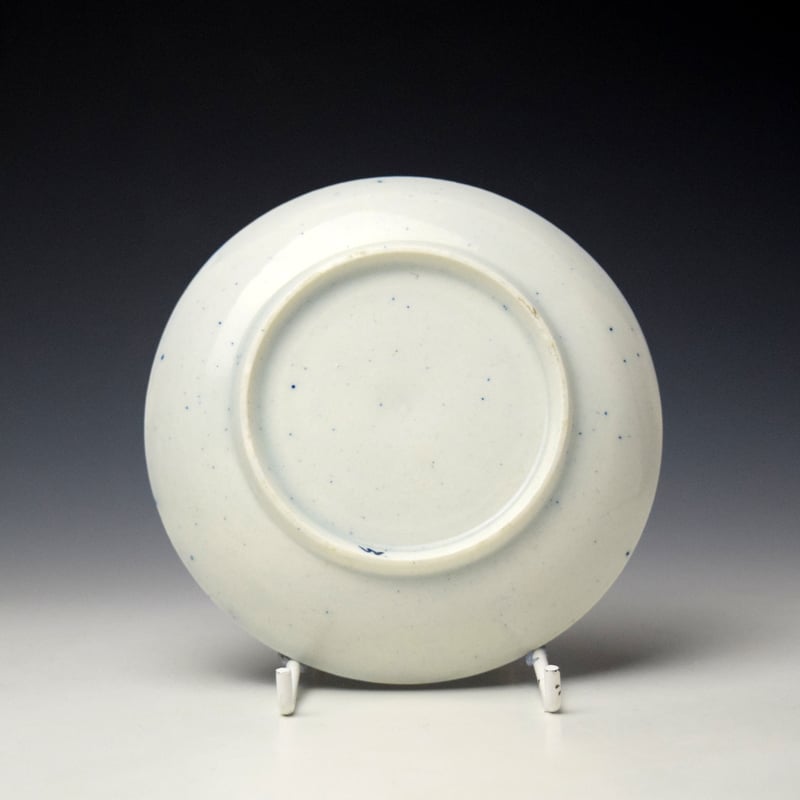 Lowestoft Hughes Moulded Teabowl and Saucer c1764-70 (9)