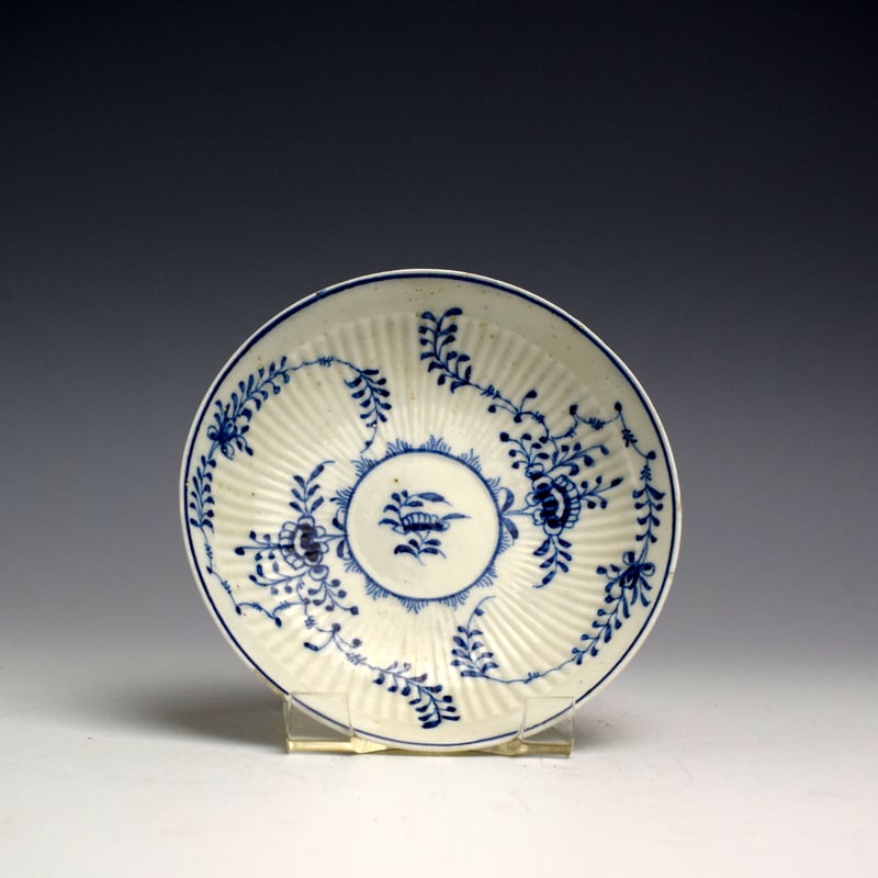 Lowestoft Imortelle Tea Bowl & Saucer 127 (2)