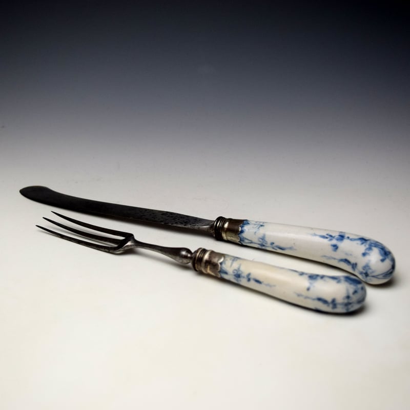 Lowestoft Knife and Fork c1765-70 (1)