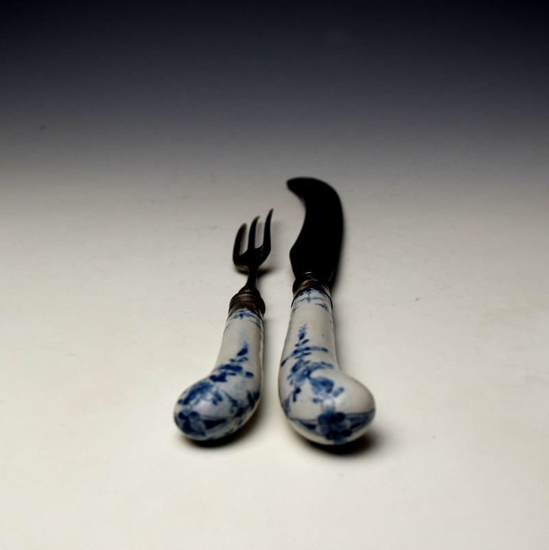 Lowestoft Knife and Fork c1765-70 (3)
