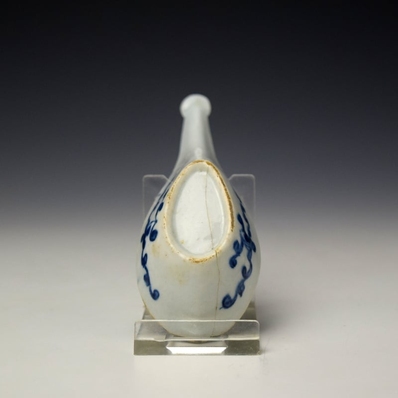 Lowestoft Maltese Cross Pattern Spoon c1770 (6)