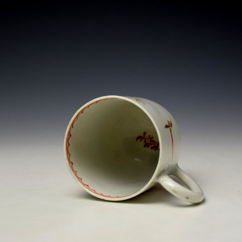 Lowestoft Mandarin Precious Objects Pattern Coffee Cup c1780-85 (6)