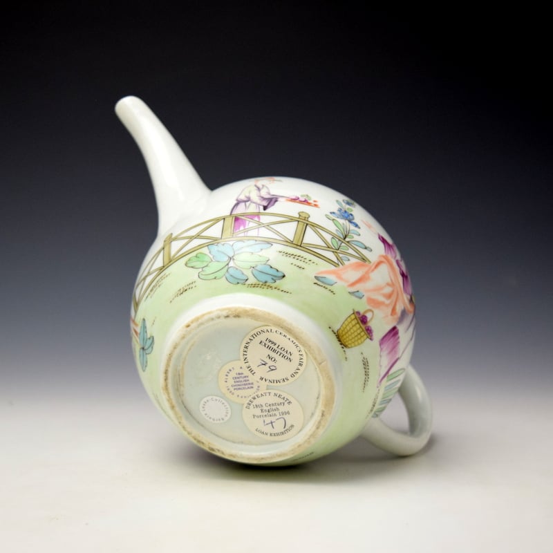 Lowestoft Mandarin Teapot and Cover c1768-70 Ex Barbara Leake Collection (8)