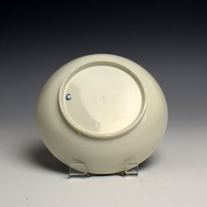 Lowestoft Mansfield Pattern Tea Bowl and Saucer c1780 (3)