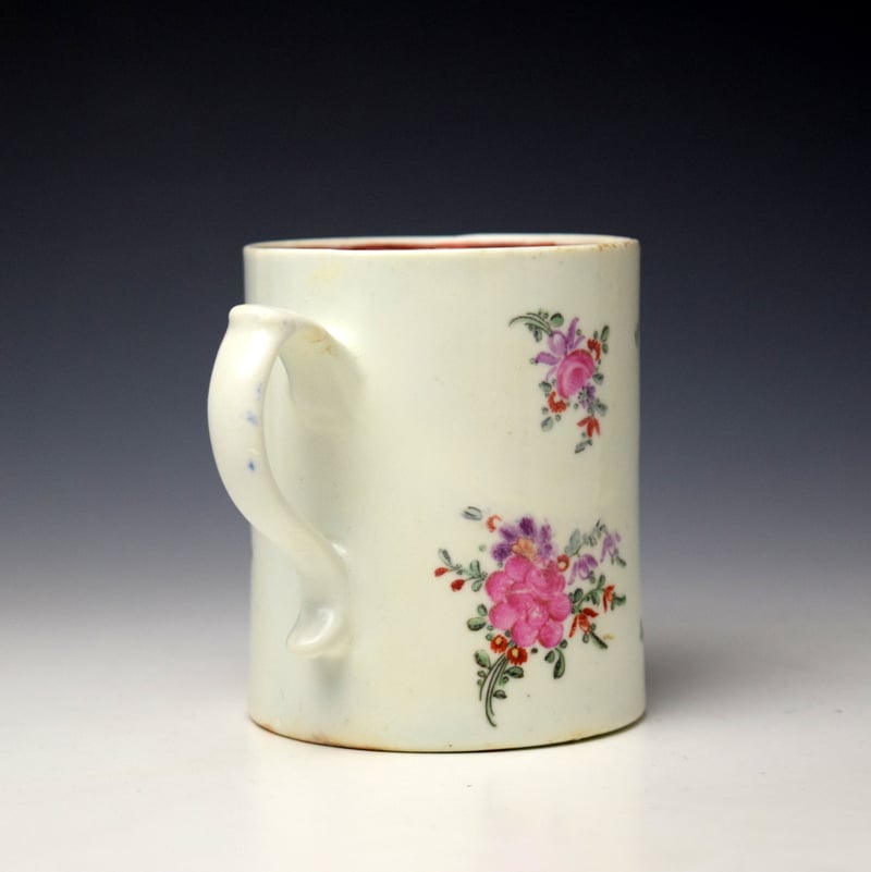 Lowestoft Mary Warnes 1792 Small Mug (4)
