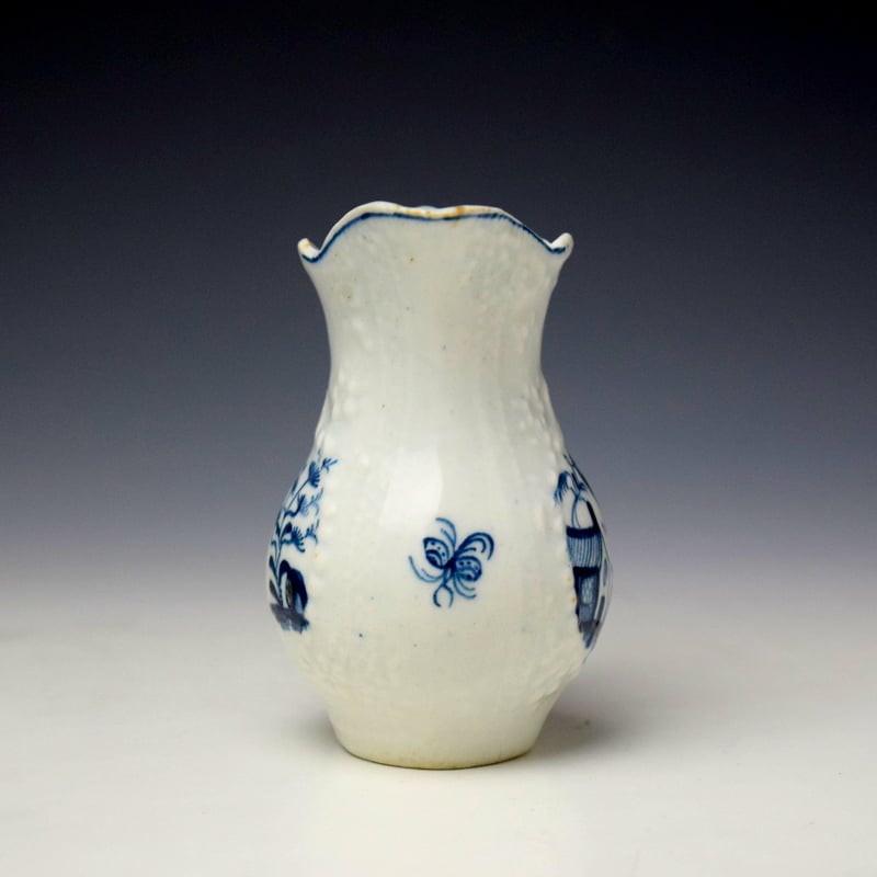 Lowestoft Moulded Cream Jug c1760-62 (2)