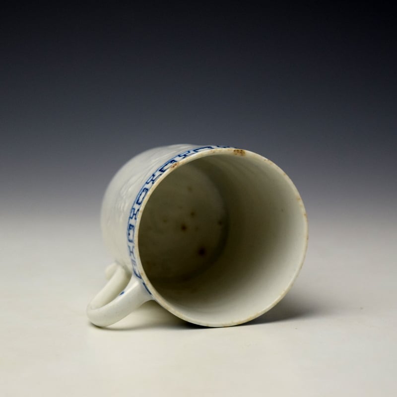 Lowestoft Moulded Floral Sprays Pattern Coffee Can c1763-65 (6)
