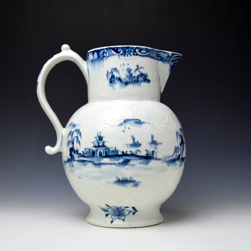 Lowestoft Moulded Large Jug c1764-66 (3)