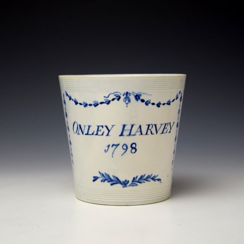 Very Rare Onley Harvey 1798 Beaker