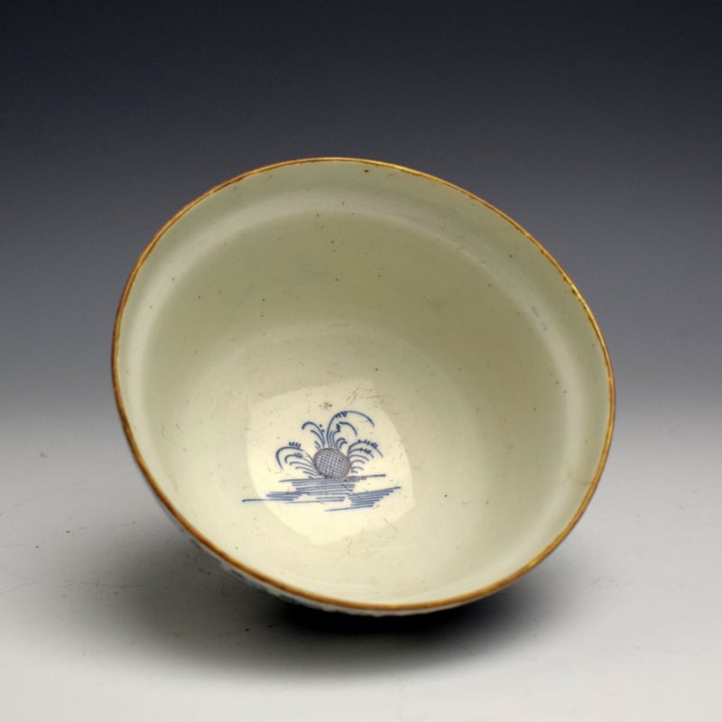 Lowestoft Pagoda and Willow Pattern Sugar Bowl c1780 (4)