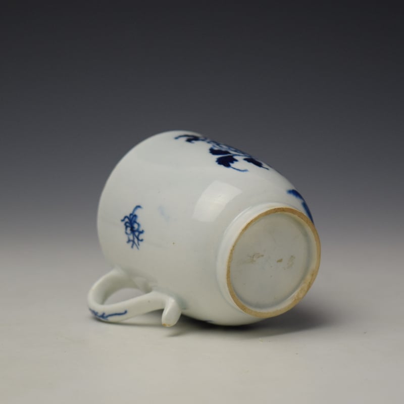 Lowestoft Peony and Holed Rock Pattern Trio c1775-80 (7)